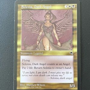 Magic the Gathering Selenia Dark Angel Tempest Regular Rare Legendary Creature